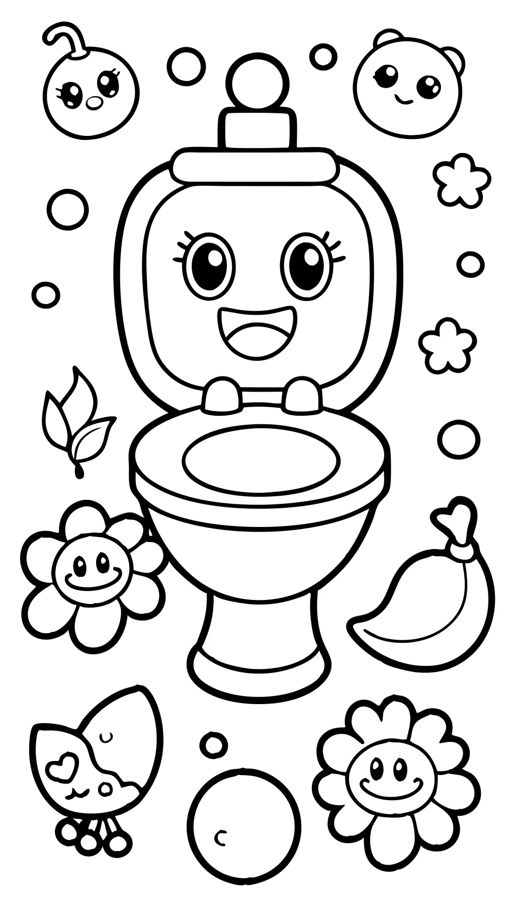 skibidi toilet coloring pages free